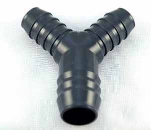 Reducing Y Hose Barb Connector 1" x 0.75" x 0.75" Questions & Answers