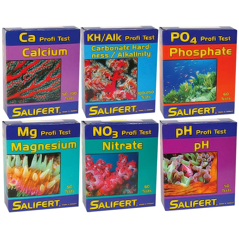 Before buying, how many tests can a reef test kit like Salifert Magnesium do?